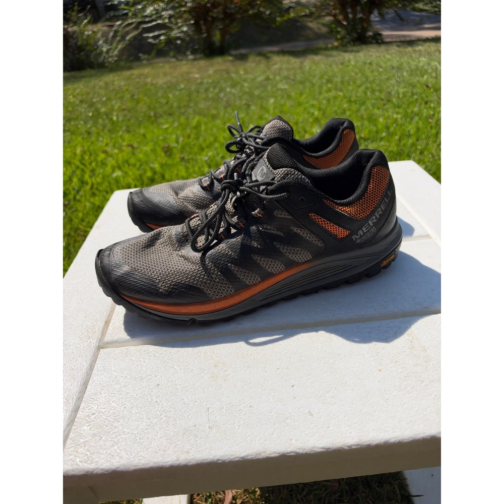 Merrell Nova 2 Gore-Tex Mens Trail Running Shoes Black Orange J067081 Size 11